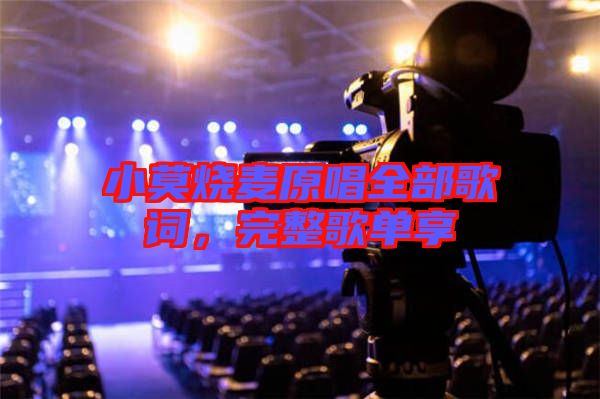 小莫燒麥原唱全部歌詞，完整歌單享