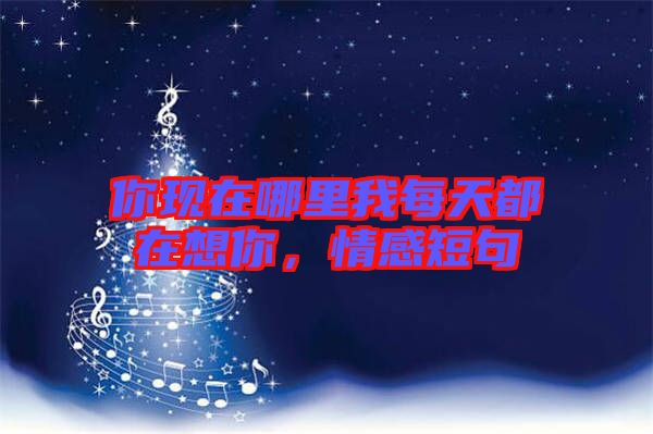 你現(xiàn)在哪里我每天都在想你，情感短句