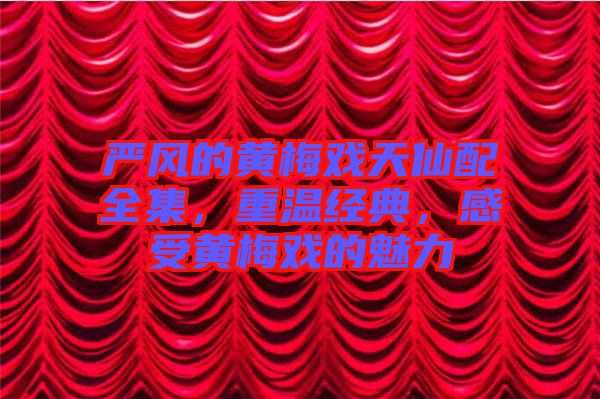嚴(yán)風(fēng)的黃梅戲天仙配全集，重溫經(jīng)典，感受黃梅戲的魅力