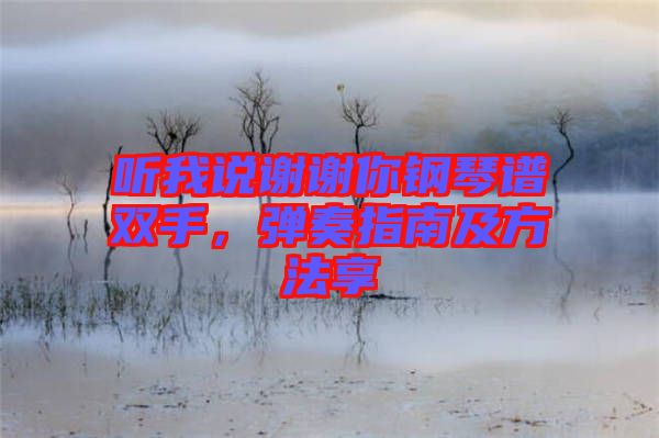 聽我說謝謝你鋼琴譜雙手，彈奏指南及方法享