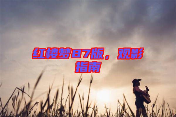 紅樓夢(mèng)87版，觀影指南
