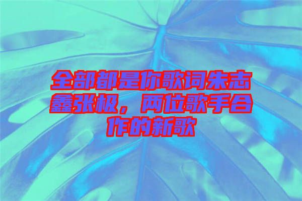 全部都是你歌詞朱志鑫張極，兩位歌手合作的新歌