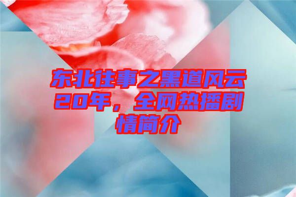 東北往事之黑道風(fēng)云20年，全網(wǎng)熱播劇情簡(jiǎn)介
