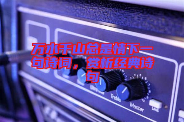萬水千山總是情下一句詩詞，賞析經(jīng)典詩句