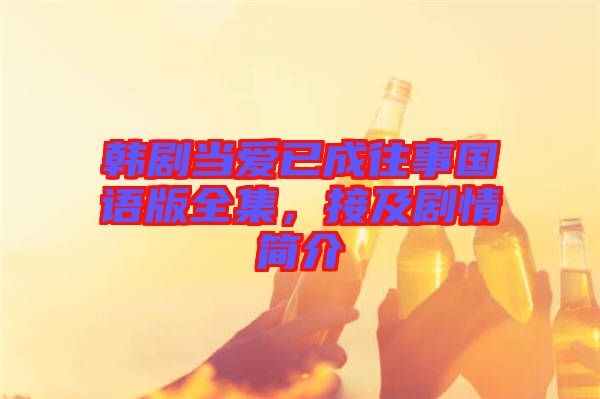 韓劇當(dāng)愛已成往事國語版全集，接及劇情簡介