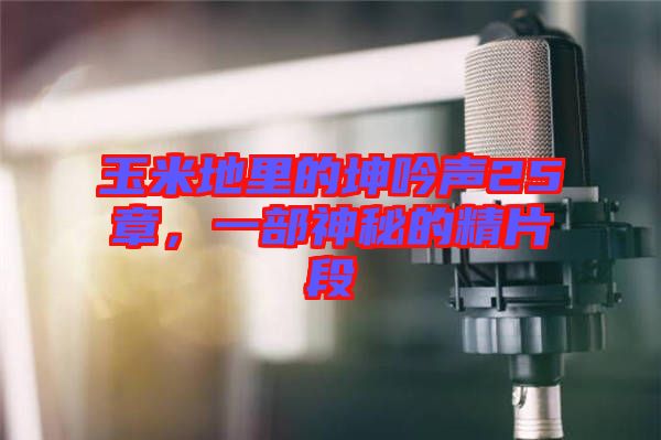 玉米地里的坤吟聲25章，一部神秘的精片段
