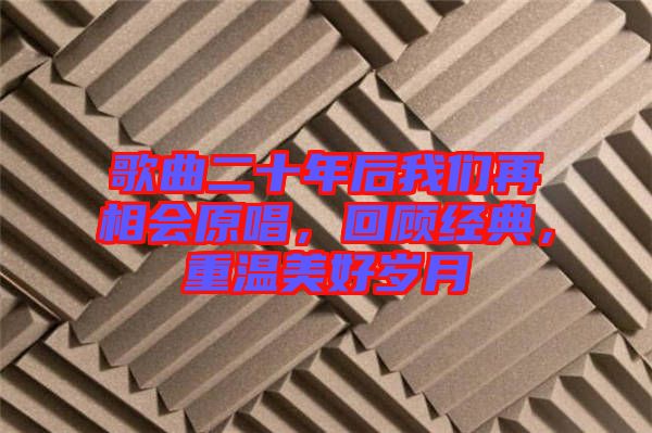 歌曲二十年后我們?cè)傧鄷?huì)原唱，回顧經(jīng)典，重溫美好歲月