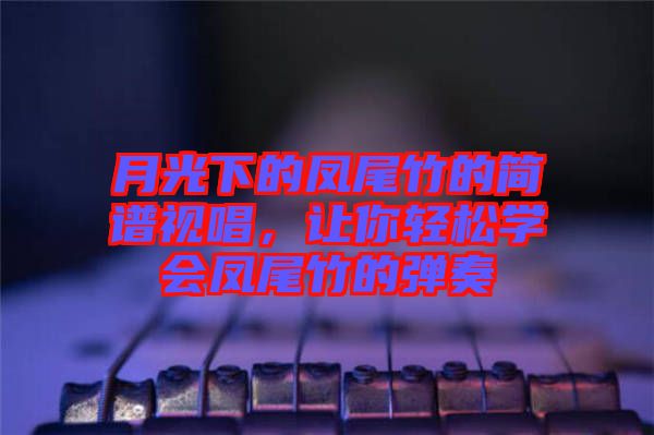 月光下的鳳尾竹的簡譜視唱，讓你輕松學會鳳尾竹的彈奏