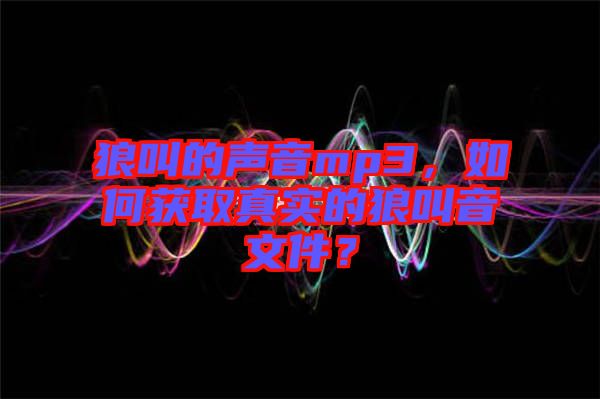 狼叫的聲音mp3，如何獲取真實(shí)的狼叫音文件？
