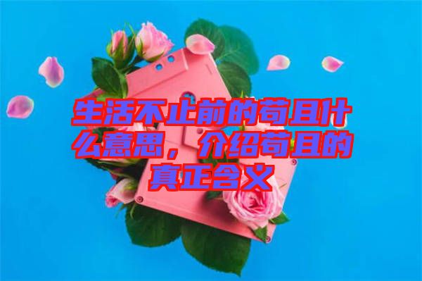 生活不止前的茍且什么意思，介紹茍且的真正含義