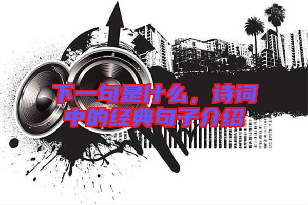 下一句是什么，詩詞中的經(jīng)典句子介紹