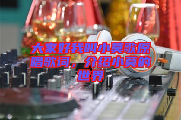 大家好我叫小莫歌原唱歌詞，介紹小莫的世界
