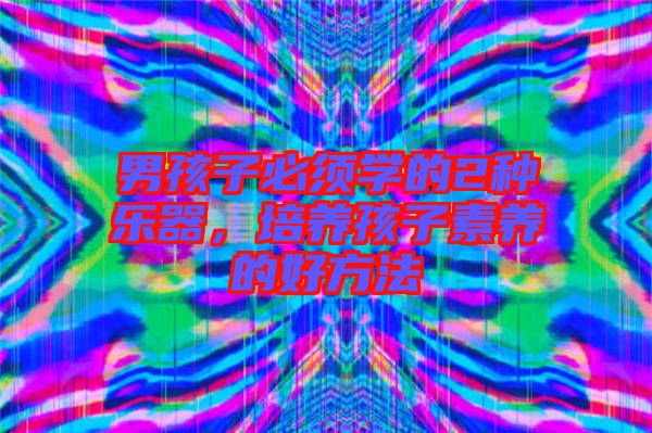 男孩子必須學(xué)的2種樂器，培養(yǎng)孩子素養(yǎng)的好方法