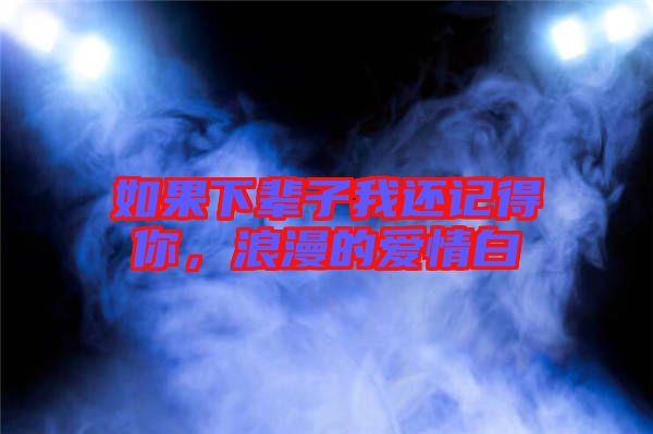 如果下輩子我還記得你，浪漫的愛(ài)情白