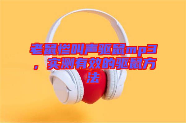 老鼠慘叫聲驅鼠mp3，實測有效的驅鼠方法