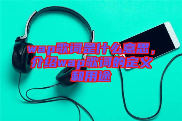 wap歌詞是什么意思，介紹wap歌詞的定義和用途