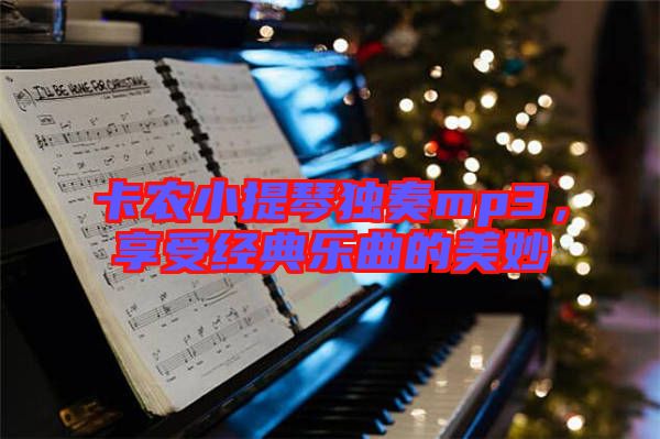 卡農(nóng)小提琴獨奏mp3，享受經(jīng)典樂曲的美妙