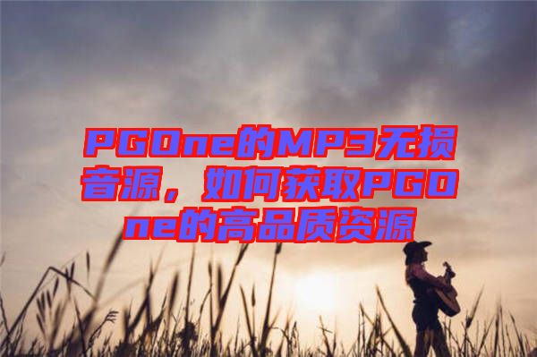 PGOne的MP3無損音源，如何獲取PGOne的高品質(zhì)資源