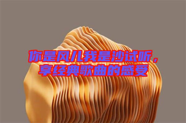 你是風(fēng)兒我是沙試聽，享經(jīng)典歌曲的感受