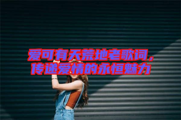 愛可有天荒地老歌詞，傳遞愛情的永恒魅力