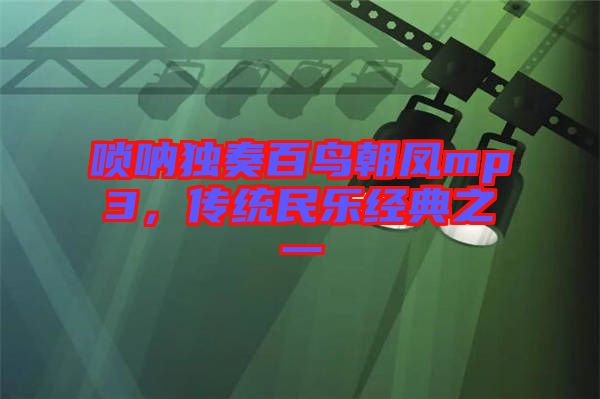 嗩吶獨奏百鳥朝鳳mp3，傳統(tǒng)民樂經(jīng)典之一