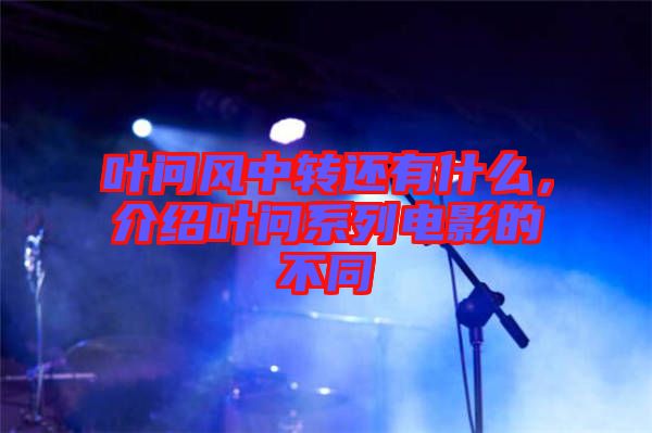 葉問風中轉還有什么，介紹葉問系列電影的不同