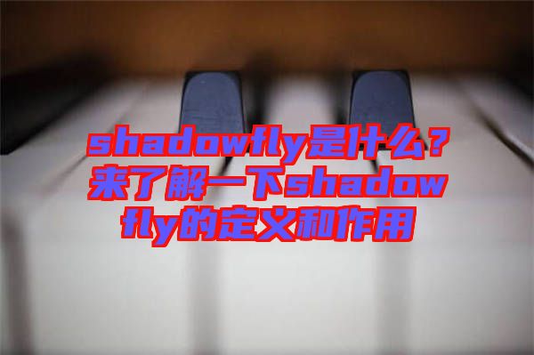 shadowfly是什么？來(lái)了解一下shadowfly的定義和作用