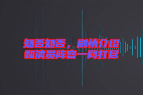 知否知否，劇情介紹和演員陣容一網(wǎng)打盡