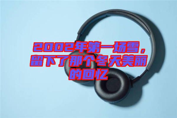 2002年第一場雪，留下了那個冬天美麗的回憶