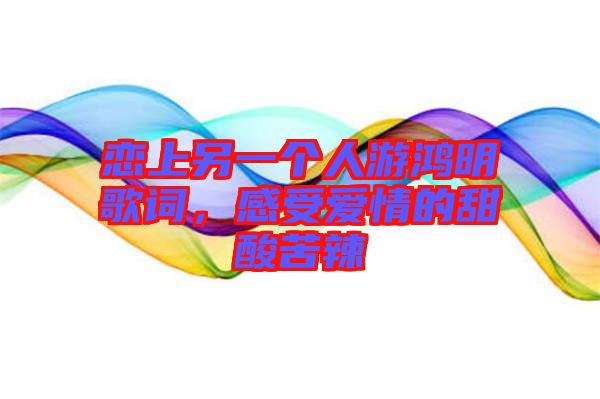 戀上另一個(gè)人游鴻明歌詞，感受愛(ài)情的甜酸苦辣