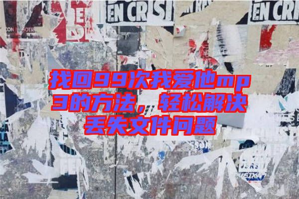 找回99次我愛他mp3的方法，輕松解決丟失文件問題
