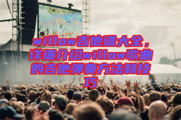 willow吉他譜大全，詳細(xì)介紹willow歌曲的吉他彈奏方法和技巧
