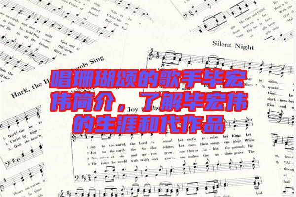 唱珊瑚頌的歌手畢宏偉簡介，了解畢宏偉的生涯和代作品