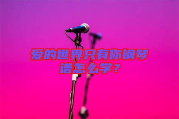 愛的世界只有你鋼琴譜怎么學(xué)？