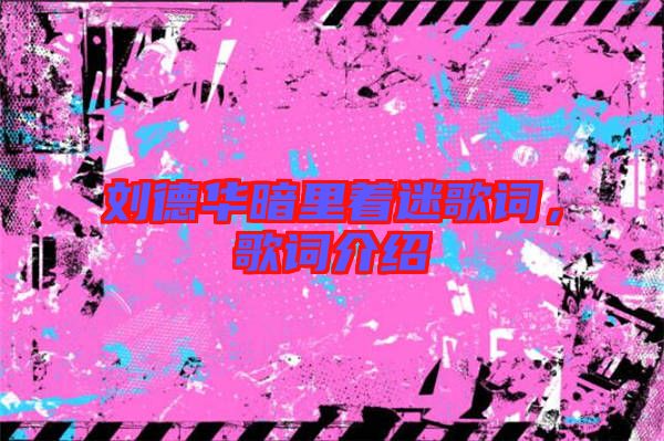 劉德華暗里著迷歌詞，歌詞介紹
