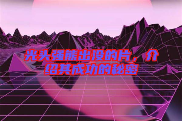光頭強熊出沒的片，介紹其成功的秘密