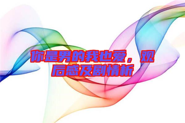 你是男的我也愛，觀后感及劇情析
