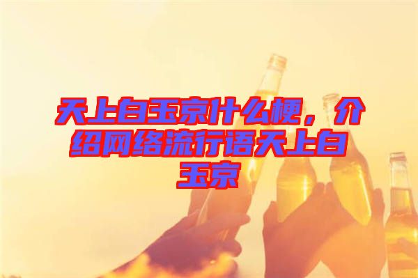 天上白玉京什么梗，介紹網(wǎng)絡(luò)流行語(yǔ)天上白玉京