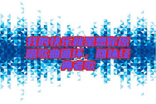 我的快樂就是想你原唱歌曲循環(huán)，回味經(jīng)典老歌