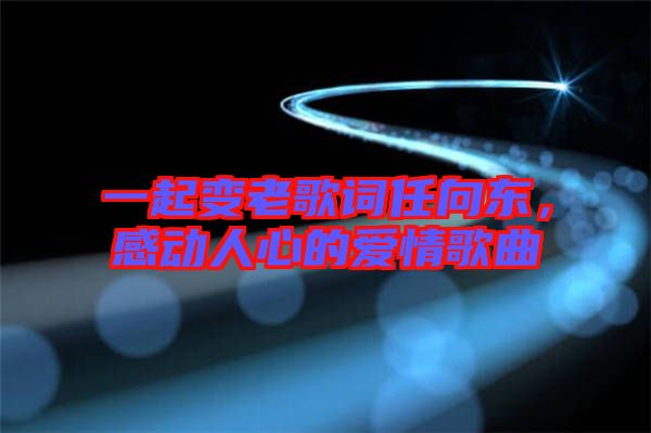 一起變老歌詞任向東，感動(dòng)人心的愛情歌曲