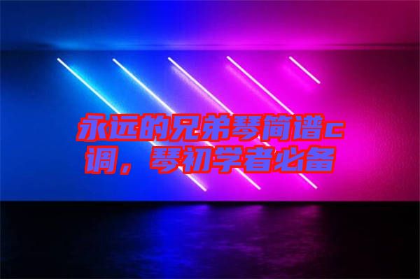 永遠(yuǎn)的兄弟琴簡(jiǎn)譜c調(diào)，琴初學(xué)者必備