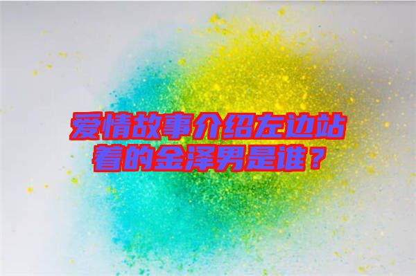 愛情故事介紹左邊站著的金澤男是誰？