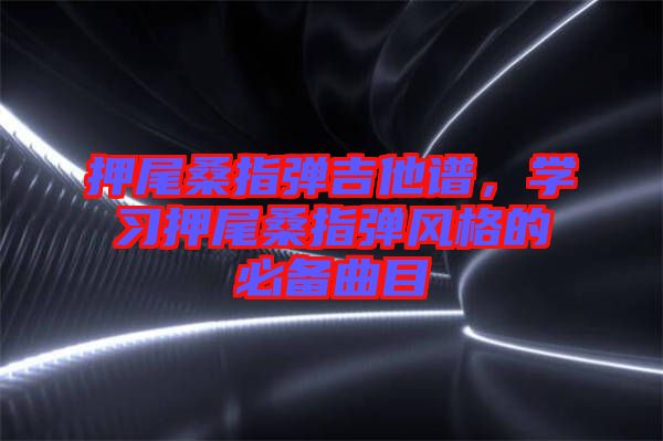 押尾桑指彈吉他譜，學習押尾桑指彈風格的必備曲目