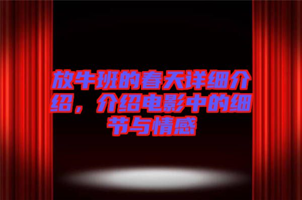 放牛班的春天詳細(xì)介紹，介紹電影中的細(xì)節(jié)與情感