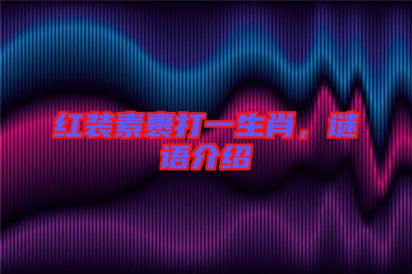 紅裝素裹打一生肖，謎語(yǔ)介紹