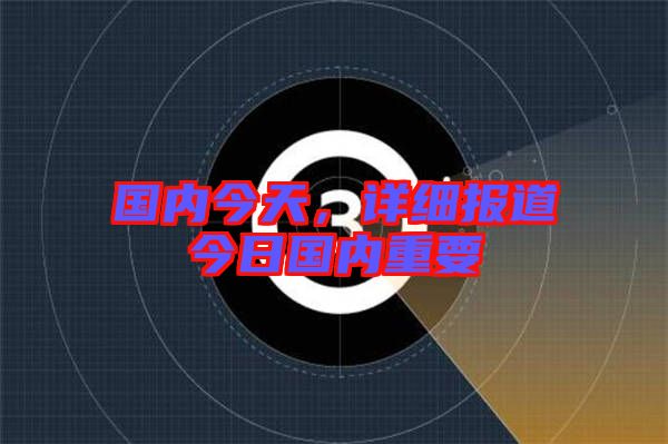 國內(nèi)今天，詳細報道今日國內(nèi)重要