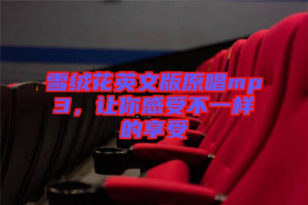 雪絨花英文版原唱mp3，讓你感受不一樣的享受