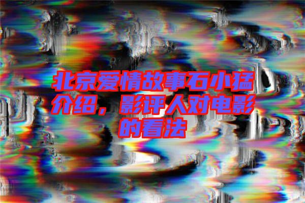 北京愛情故事石小猛介紹，影評(píng)人對(duì)電影的看法