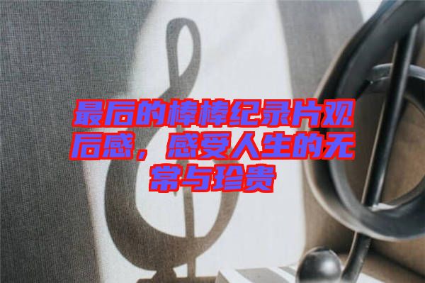 最后的棒棒紀(jì)錄片觀后感，感受人生的無(wú)常與珍貴
