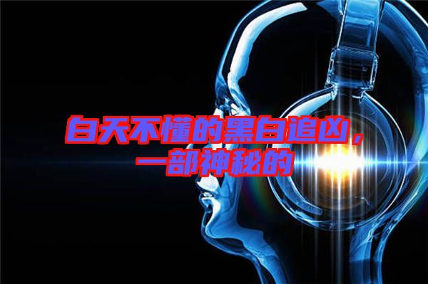 白天不懂的黑白追兇，一部神秘的